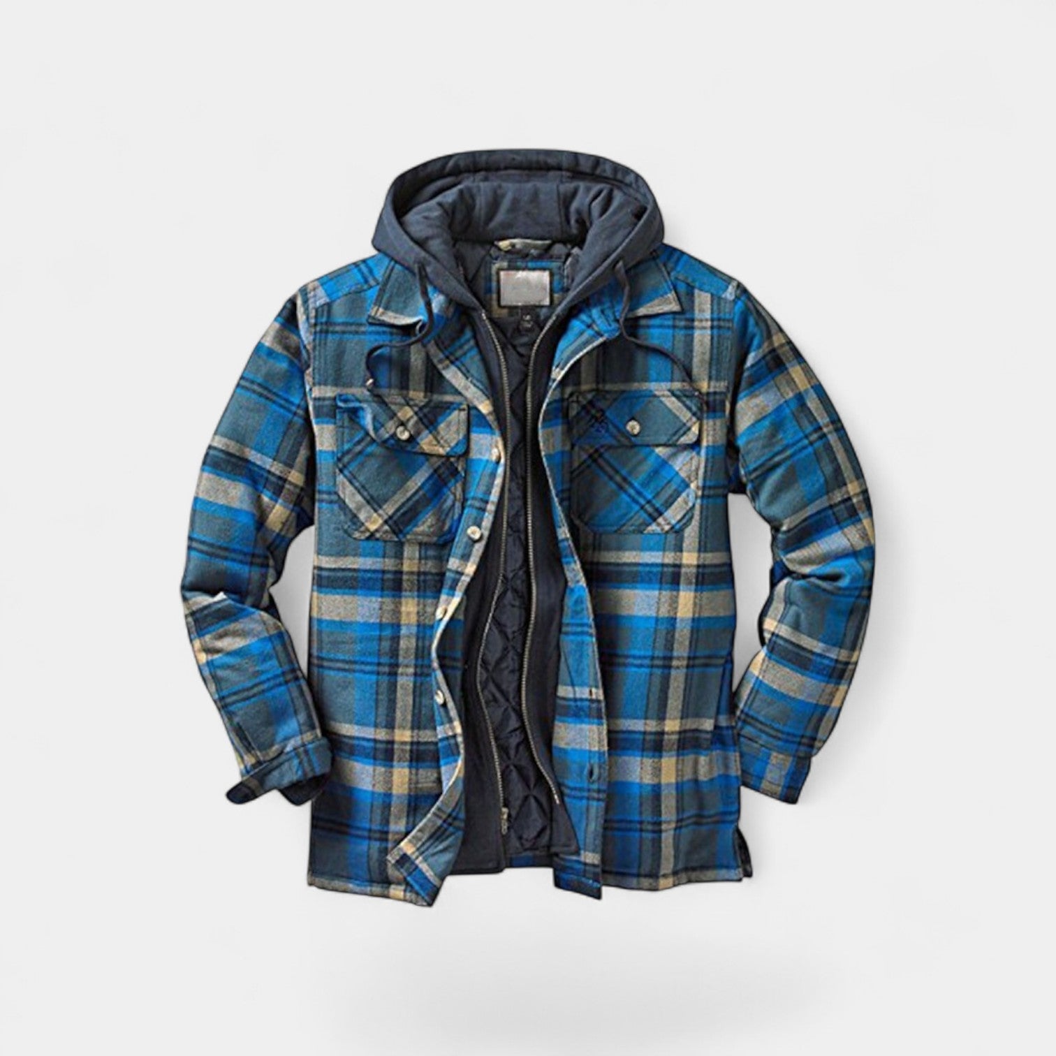 Failte | Quilted Cotton Hooded Jacket – Checked Ease