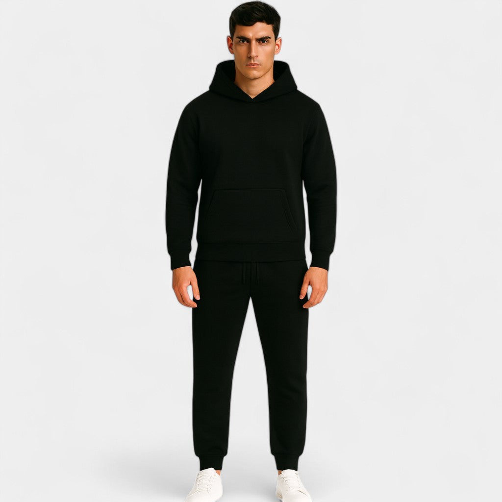 Failte | Men’s Fleece Tracksuit with Hoodie – Warm Minimalist Elegance