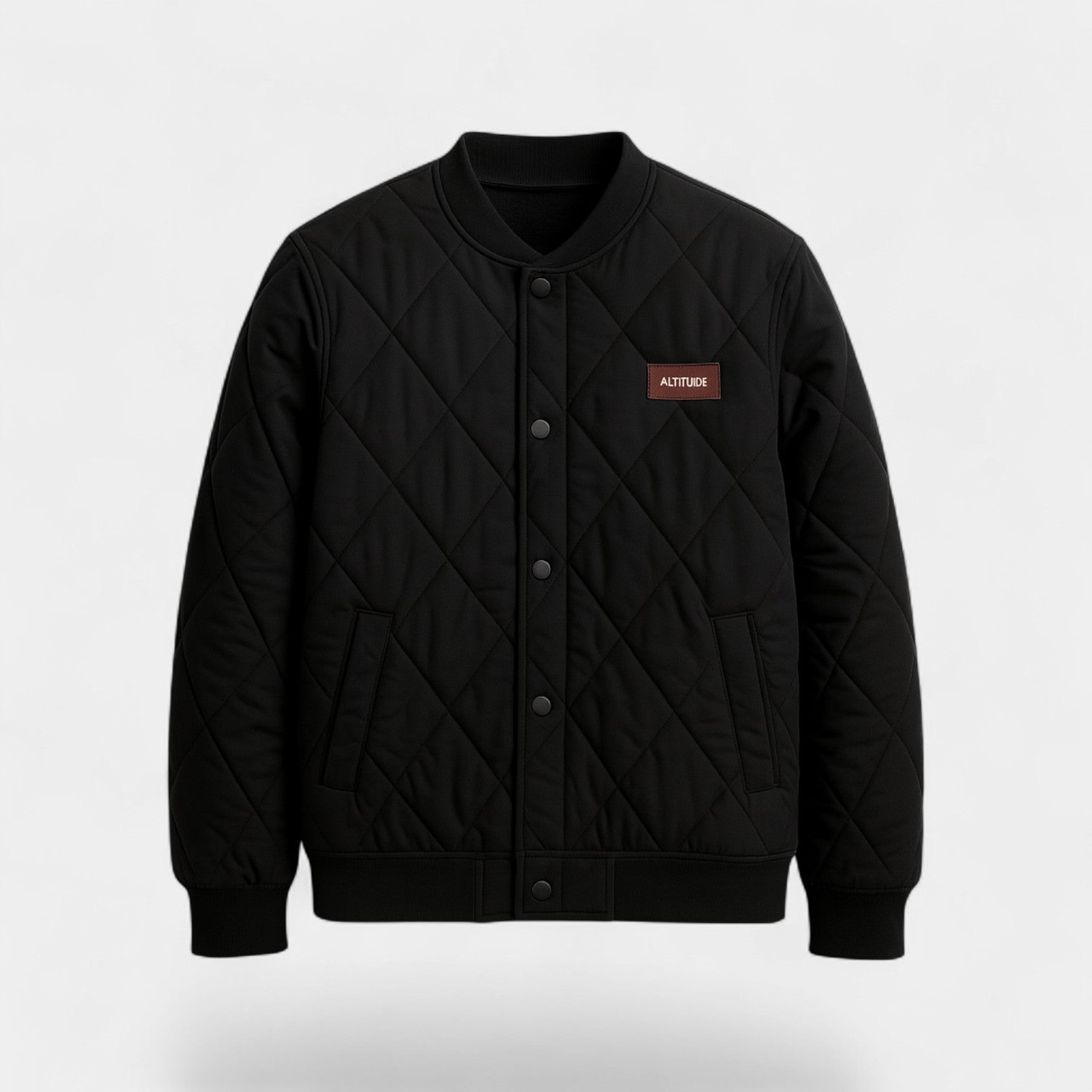 Failte | Cotton Quilted Jacket – Retro Diamond Pattern