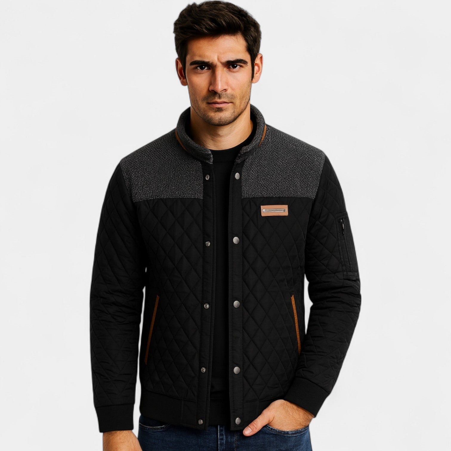 Failte | Quilted Men’s Jacket Lightweight Shell – Minimalist Urban Outerwear