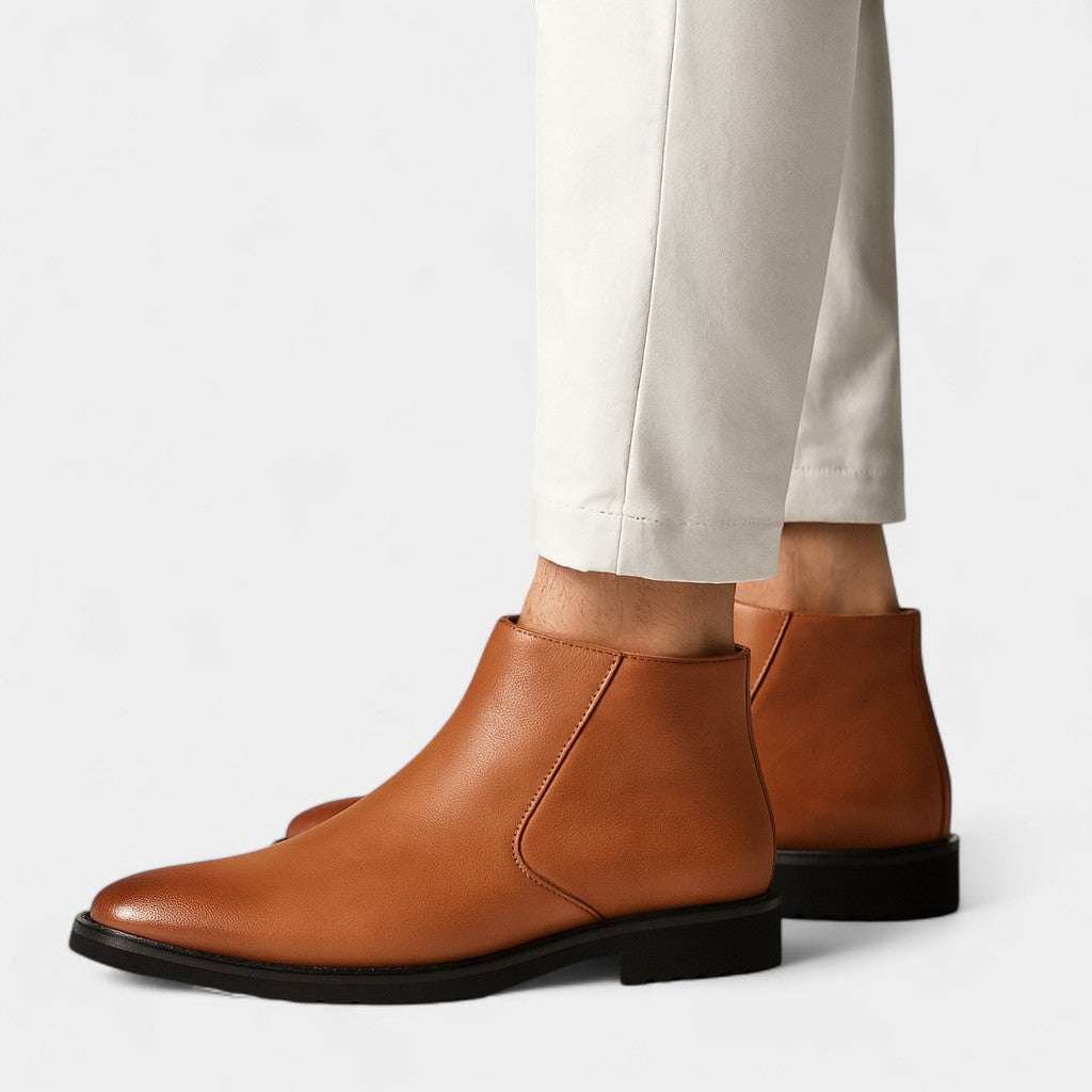 Failte | Men’s High Leather Boots – Classic British Daily Wear