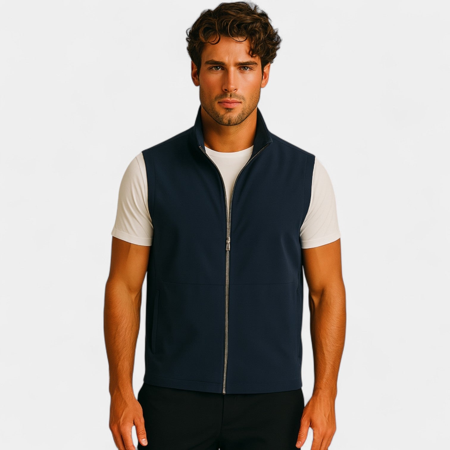Failte | Men’s Utility Vest – Structured Elegance