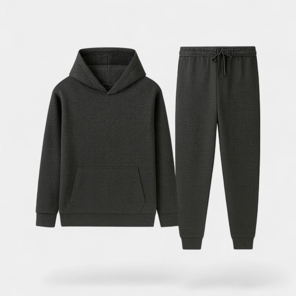 Failte | Men’s Fleece Tracksuit with Hoodie – Warm Minimalist Elegance