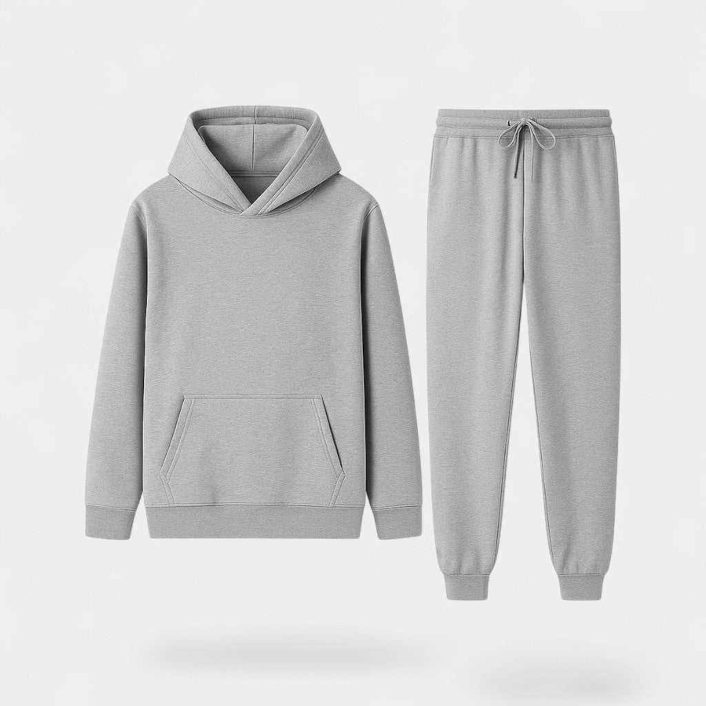 Failte | Men’s Fleece Tracksuit with Hoodie – Warm Minimalist Elegance