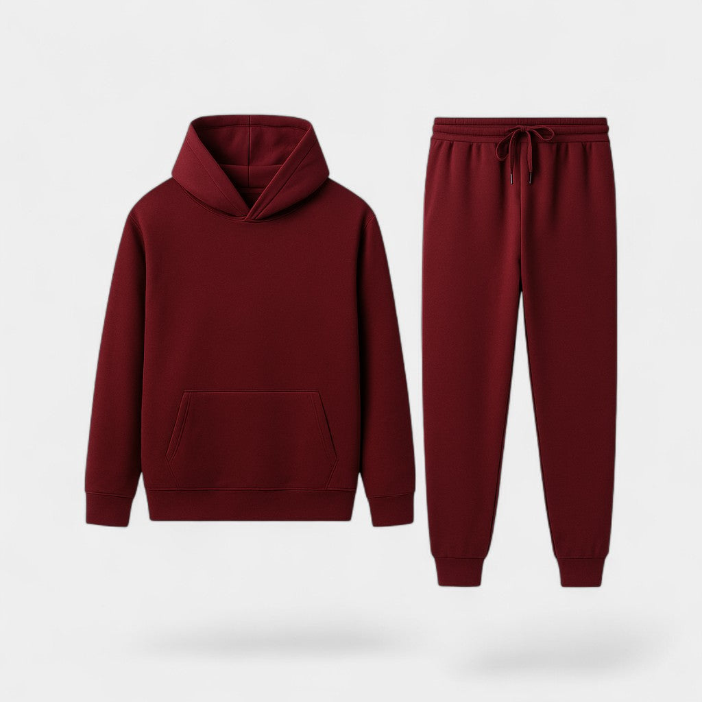 Failte | Men’s Fleece Tracksuit with Hoodie – Warm Minimalist Elegance